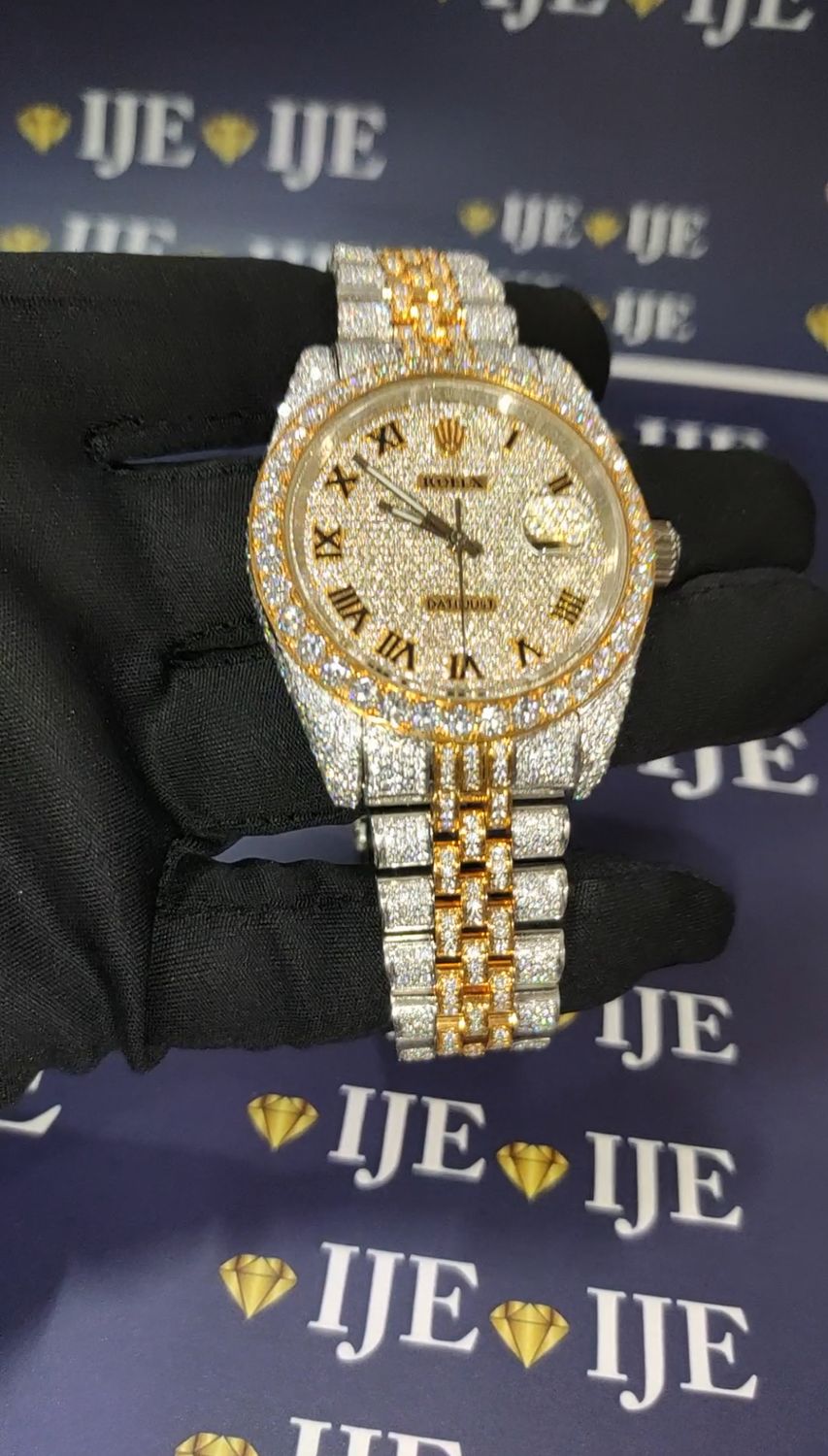 41MM 38CT VVS MOISSANITE WATCH XL
