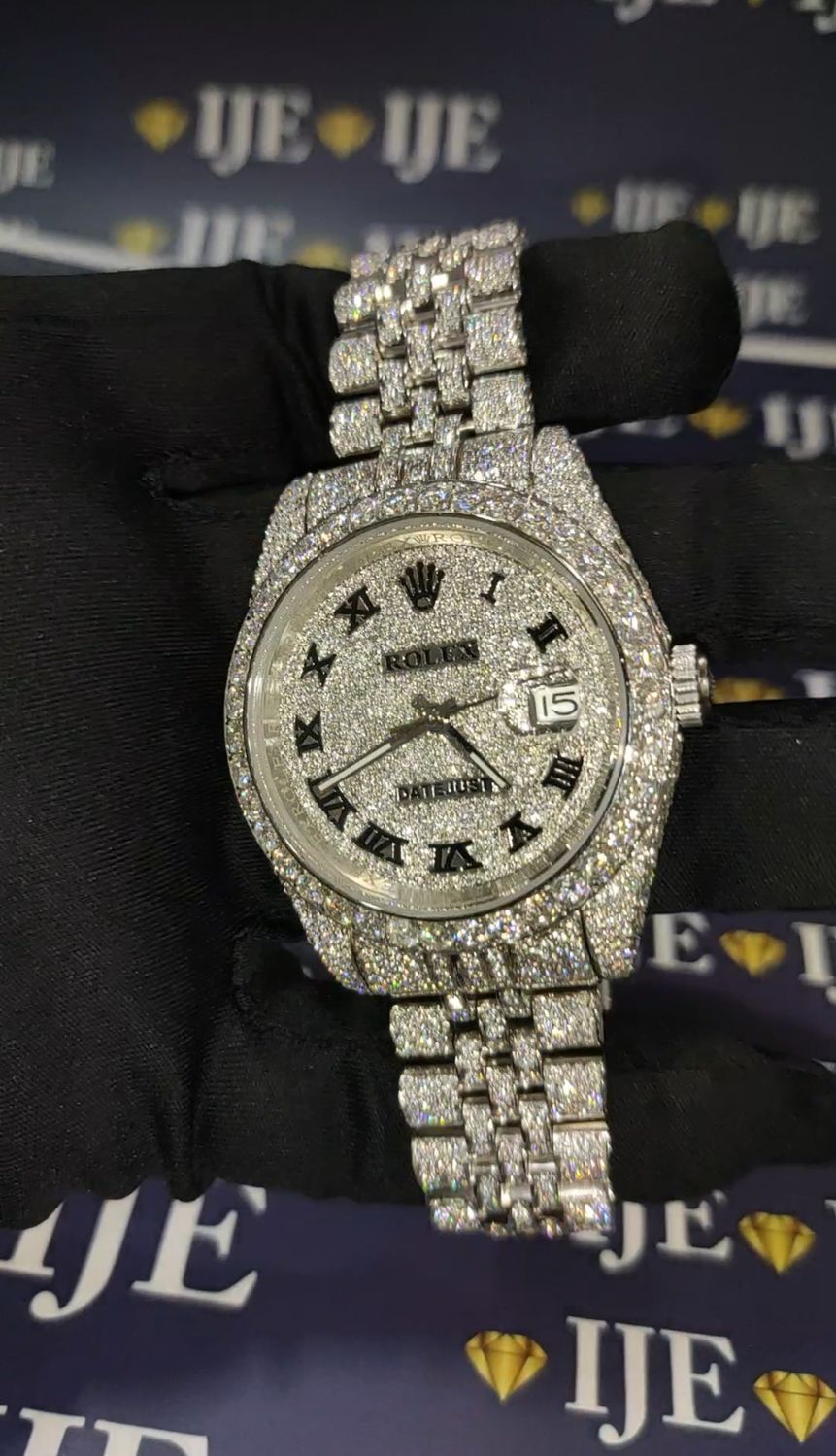 41MM 38CT VVS MOISSANITE WATCH