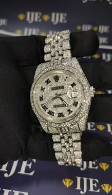 41MM 38CT VVS MOISSANITE WATCH