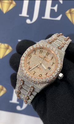41MM 38CT VVS MOISSANITE WATCH