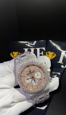 41MM 38CT VVS MOISSANITE WATCH
