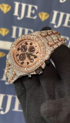 42MM 38CT VVS MOISSANITE WATCH