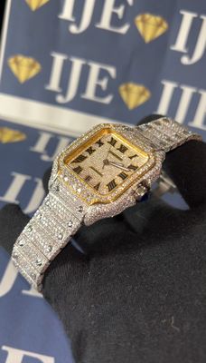 40MM 36CT VVS MOISSANITE WATCH