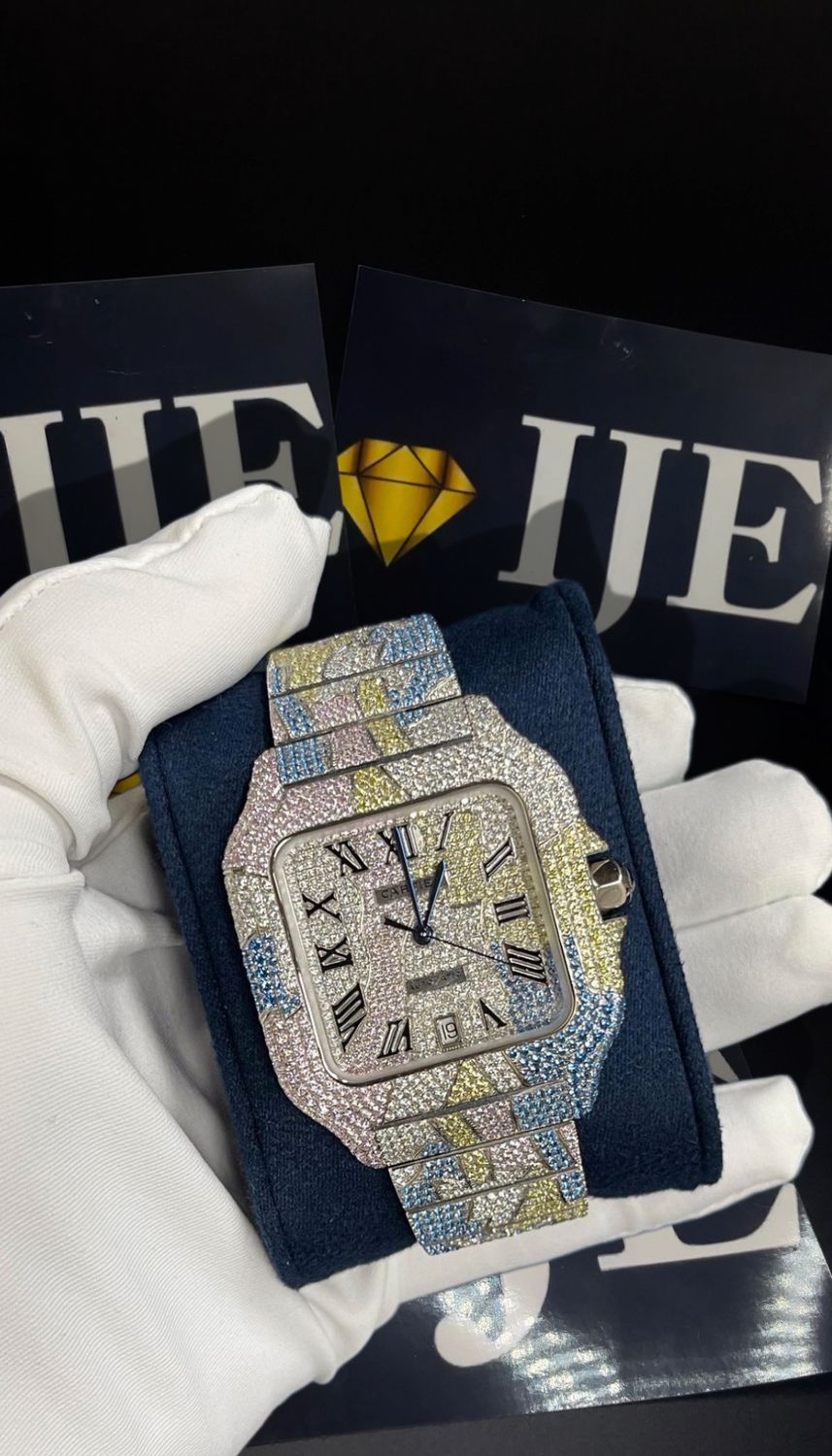 40MM 36CT VVS MOISSANITE WATCH