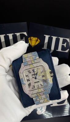 40MM 36CT VVS MOISSANITE WATCH