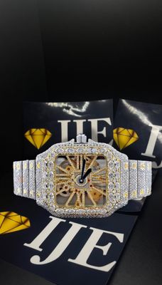 40MM 38CT VVS MOISSANITE WATCH