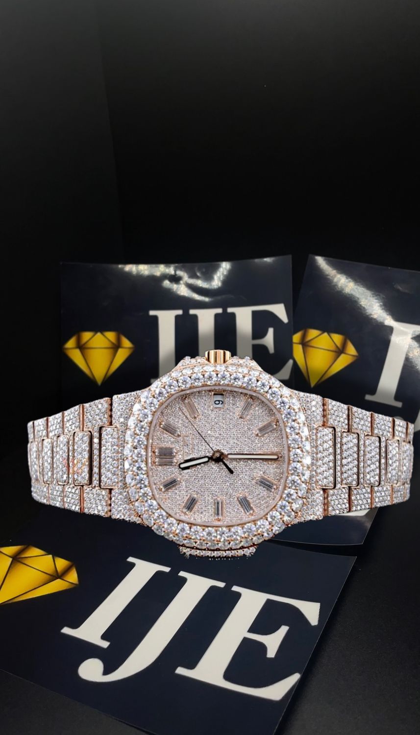 40MM 36CT VVS MOISSANITE WATCH