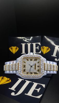41MM 38CT VVS MOISSANITE WATCH