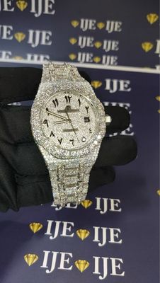 41MM 38CT VVS MOISSANITE WATCH