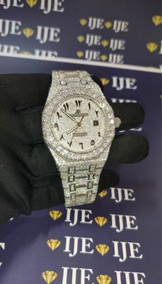 41MM 38CT VVS MOISSANITE WATCH