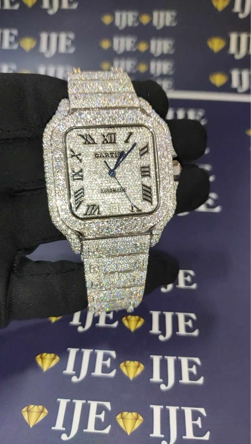 41MM 38CT VVS MOISSANITE WATCH XL