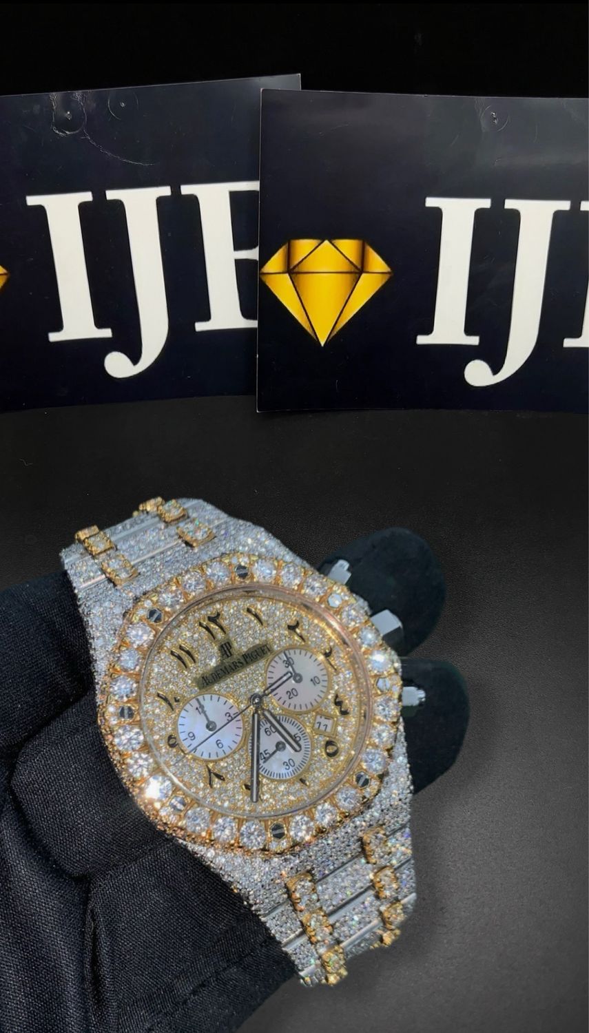 41MM 38CT VVS MOISSANITE WATCH