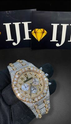 41MM 38CT VVS MOISSANITE WATCH