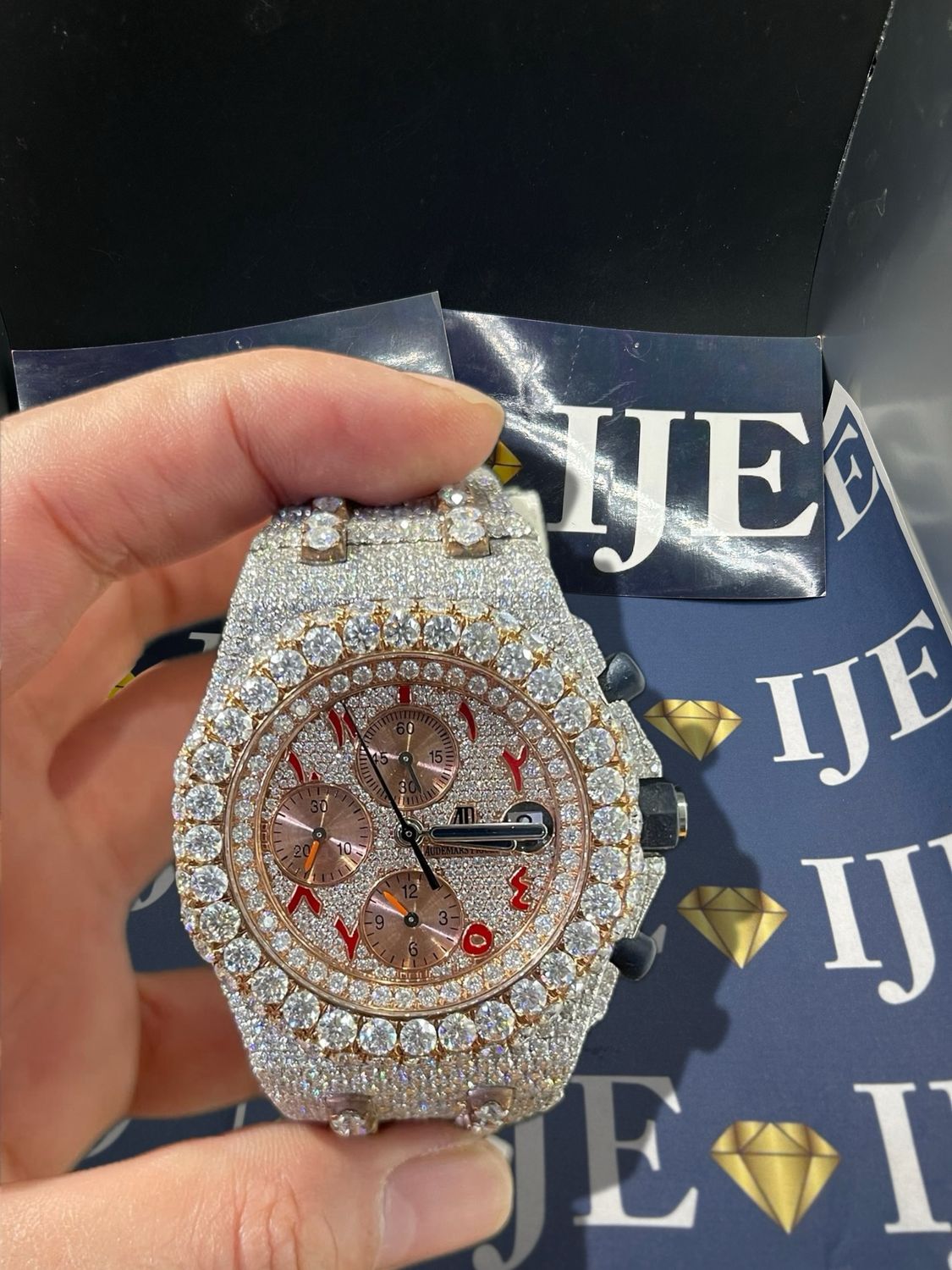 42MM 35CT VVS MOISSANITE WATCH