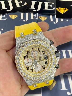 40MM 10.5 CT VVS MOISSANITE WATCH