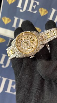 42MM 38CT VVS MOISSANITE WATCH