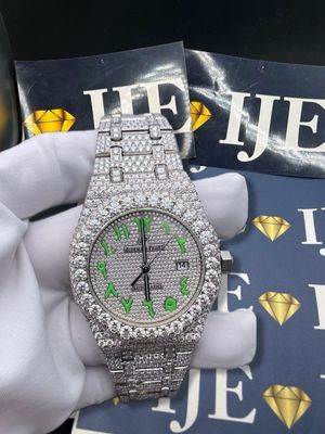 41MM 38CT VVS MOISSANITE WATCH