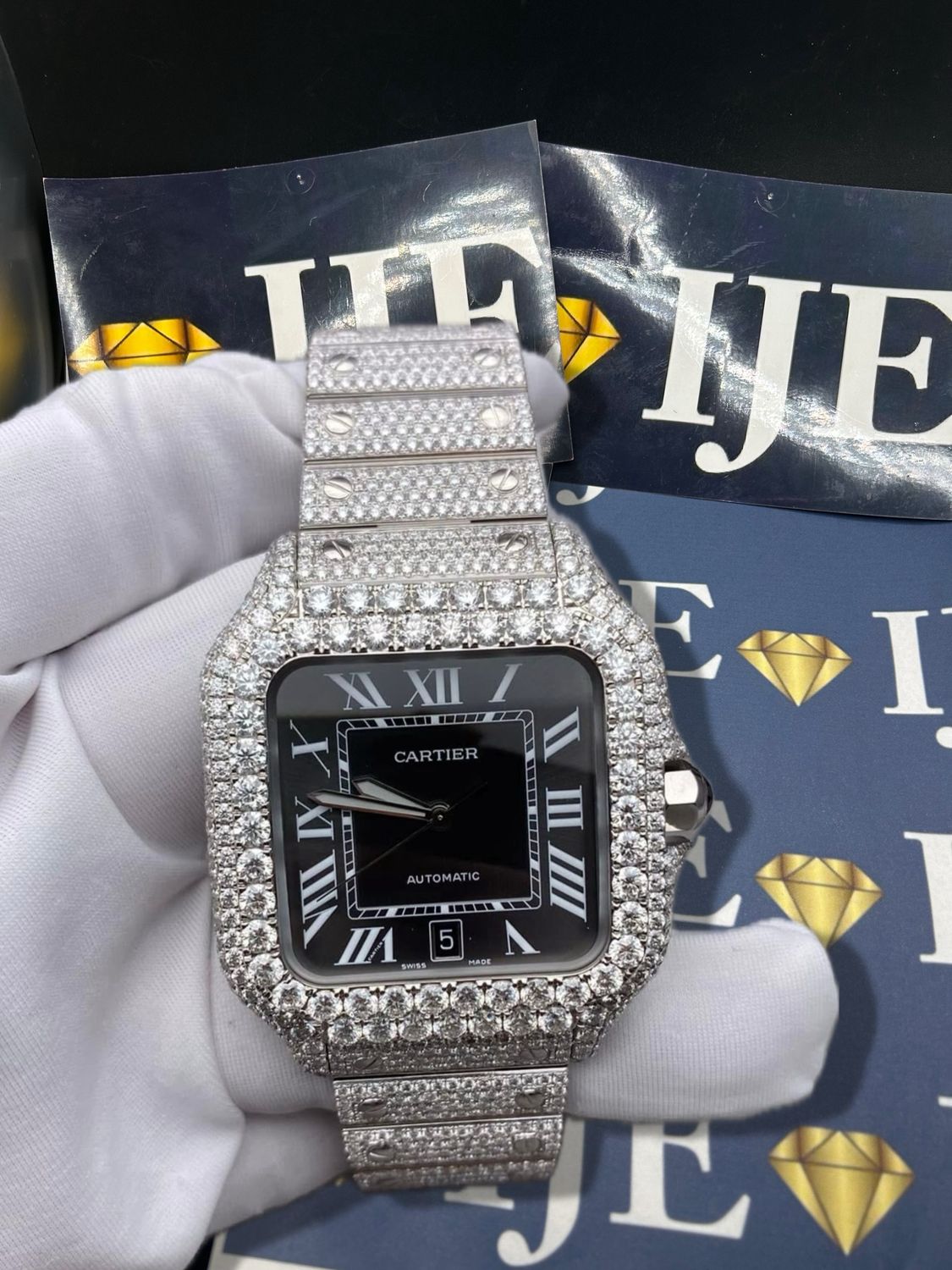 41MM 35CT VVS MOISSANITE WATCH