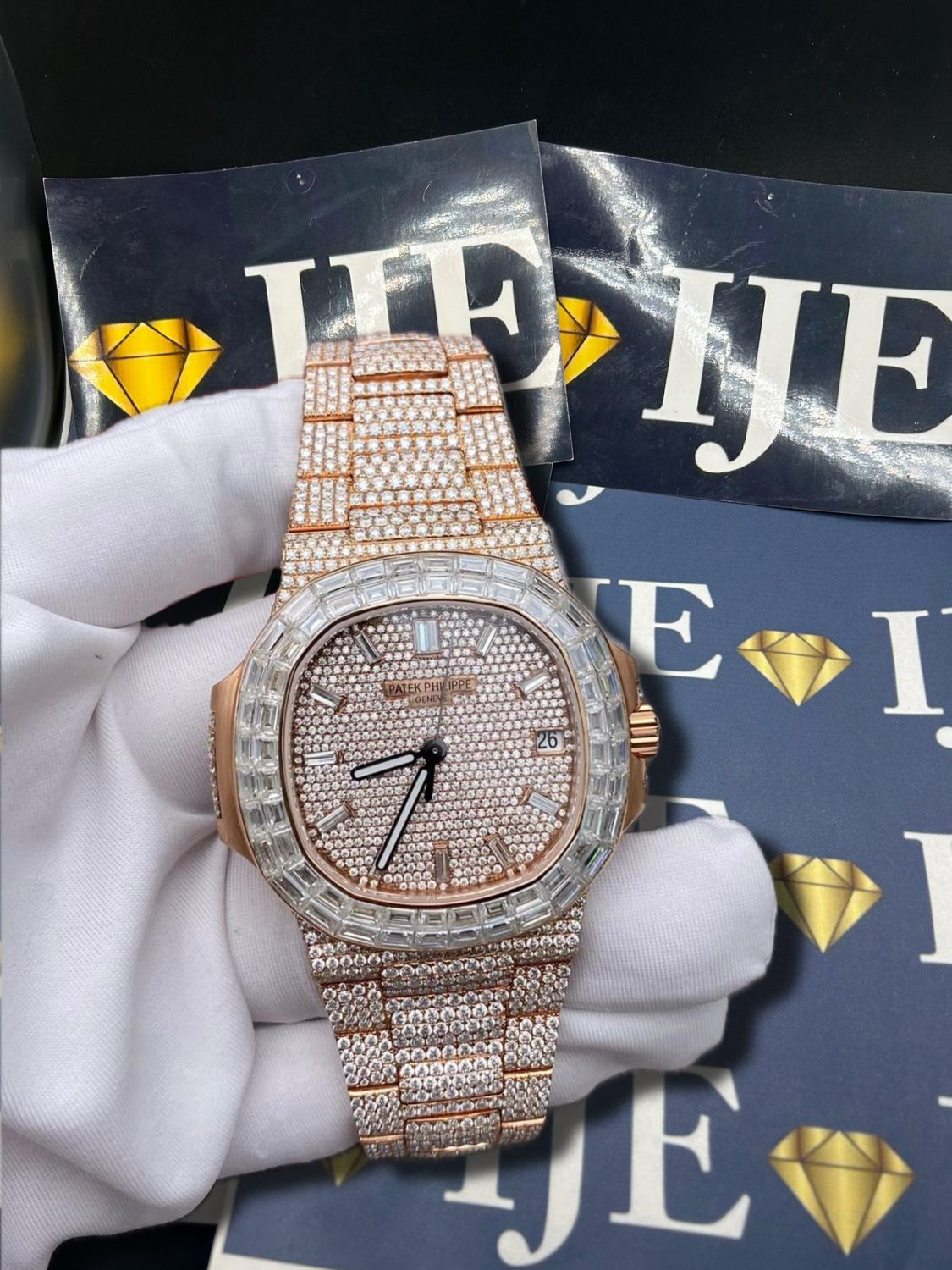 40MM 35CT VVS MOISSANITE WATCH