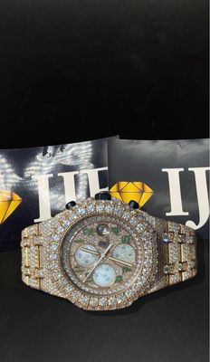 42MM 38CT VVS MOISSANITE WATCH