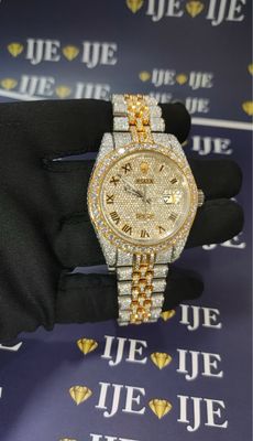 41MM 34CT VVS MOISSANITE WATCH