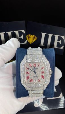 40MM 36CT VVS MOISSANITE WATCH