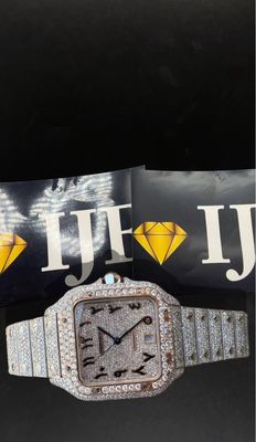 40MM 36CT VVS MOISSANITE WATCH