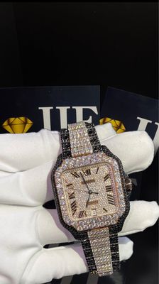 40MM 36CT VVS MOISSANITE WATCH
