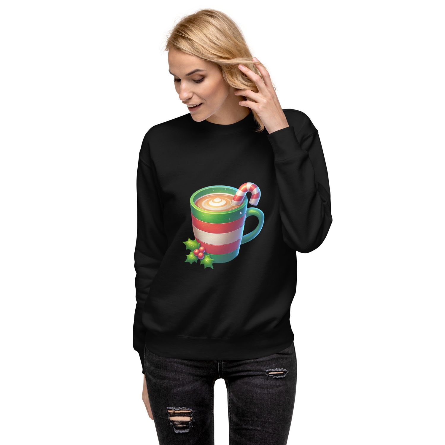 Xmas Coffee Cup Unisex Premium Sweatshirt