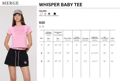 WHISPER BABY TEE