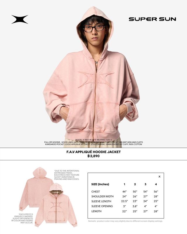 F.A.V APPLIQUÉ HOODIE JACKET