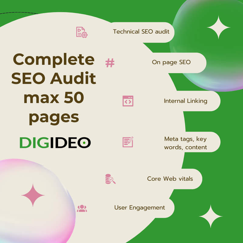 Complete SEO Audit - max 50 pages