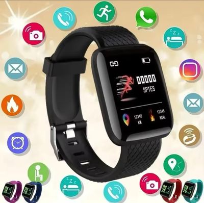 Multifunction Smart Watch For Men Women Kids Message Remind Music Control Sport Step Calories D13 Smartwatch Alarm Clock 116Plus