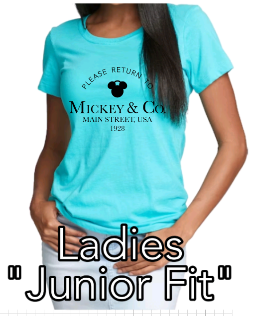 Tiffany Inspired Disney Ladies Junior Fit T Shirt
