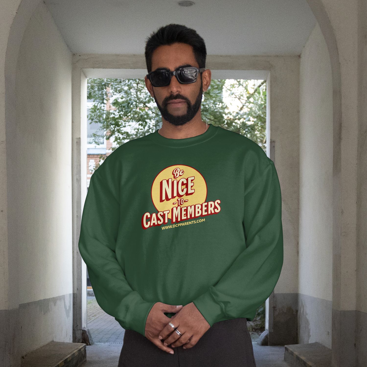 Be Kind to Cast Members Unisex Sweatshirt BUBBLE DESIGN