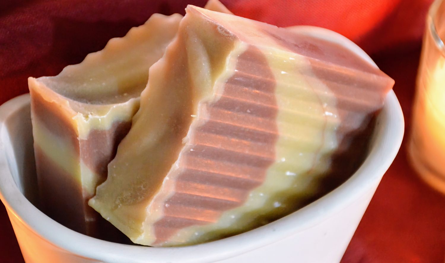 Vintage Leather and Tumeric Handmade Soap