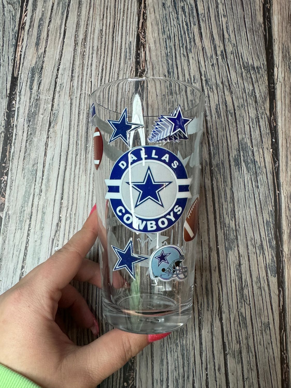 Cowboys Pint Glass