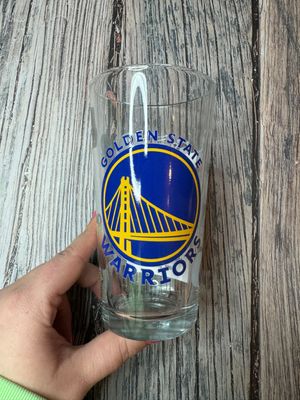 Golden State Warrior Pint Glass