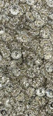 12MM Silver AB Spacers - Approx 50pcs
