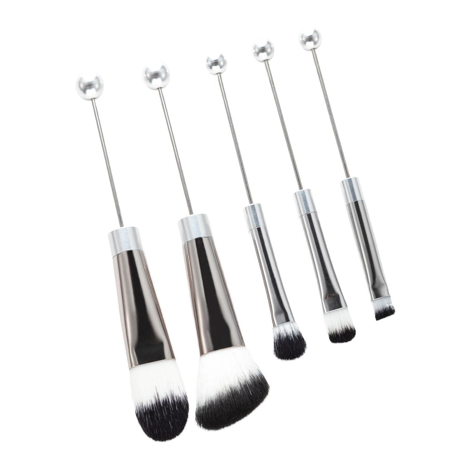 BeadAble Makeup Brushes- Silver