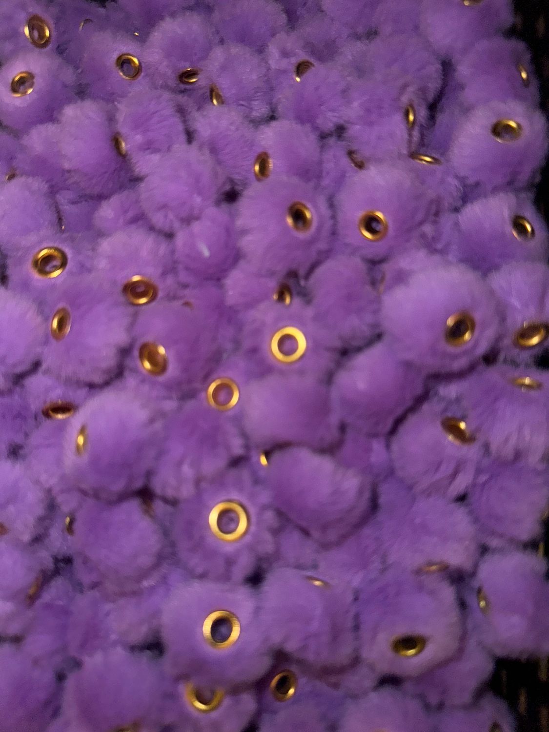 Purple Pom Pom Spacer