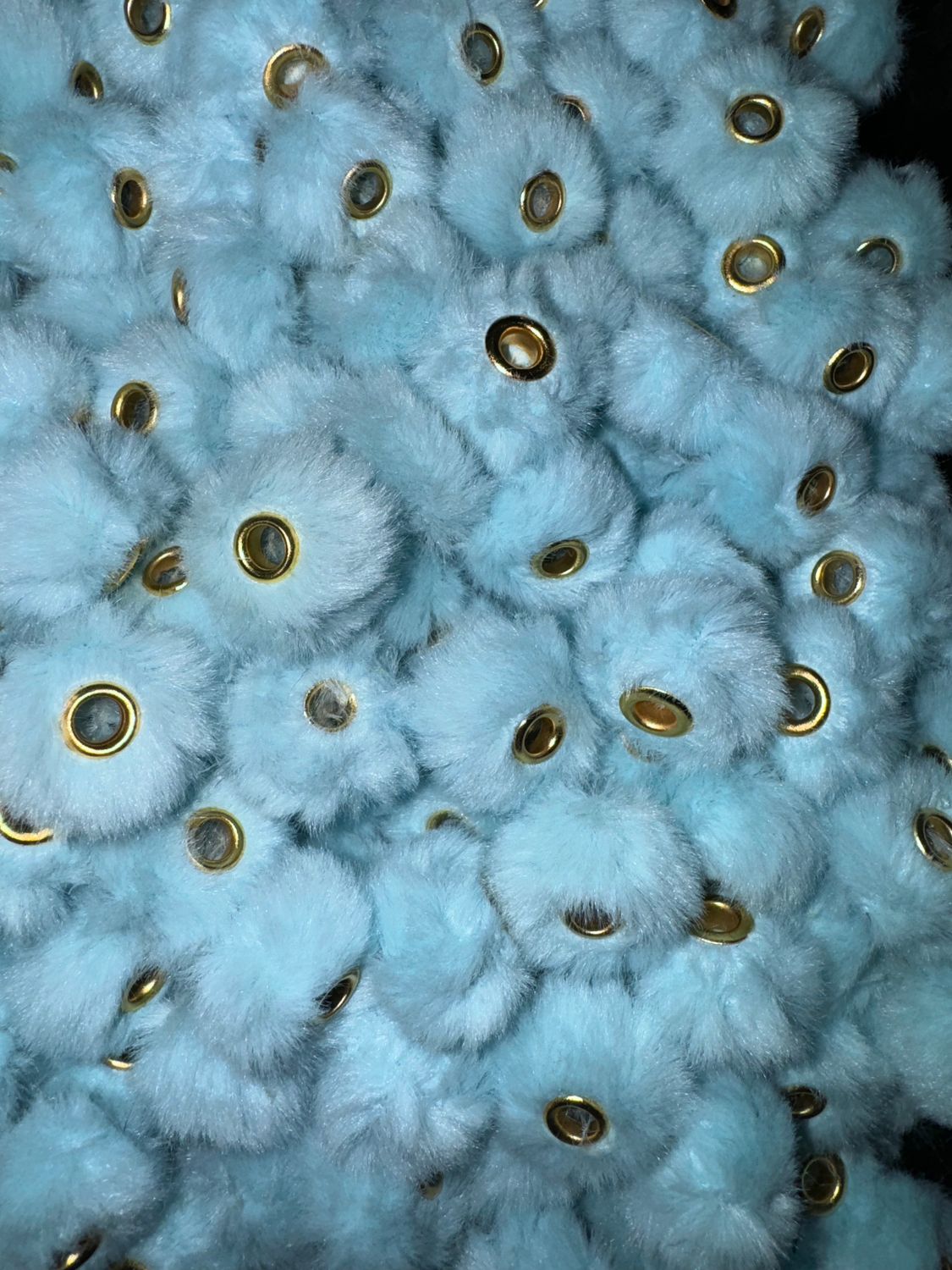Blue Pom Pom Spacer