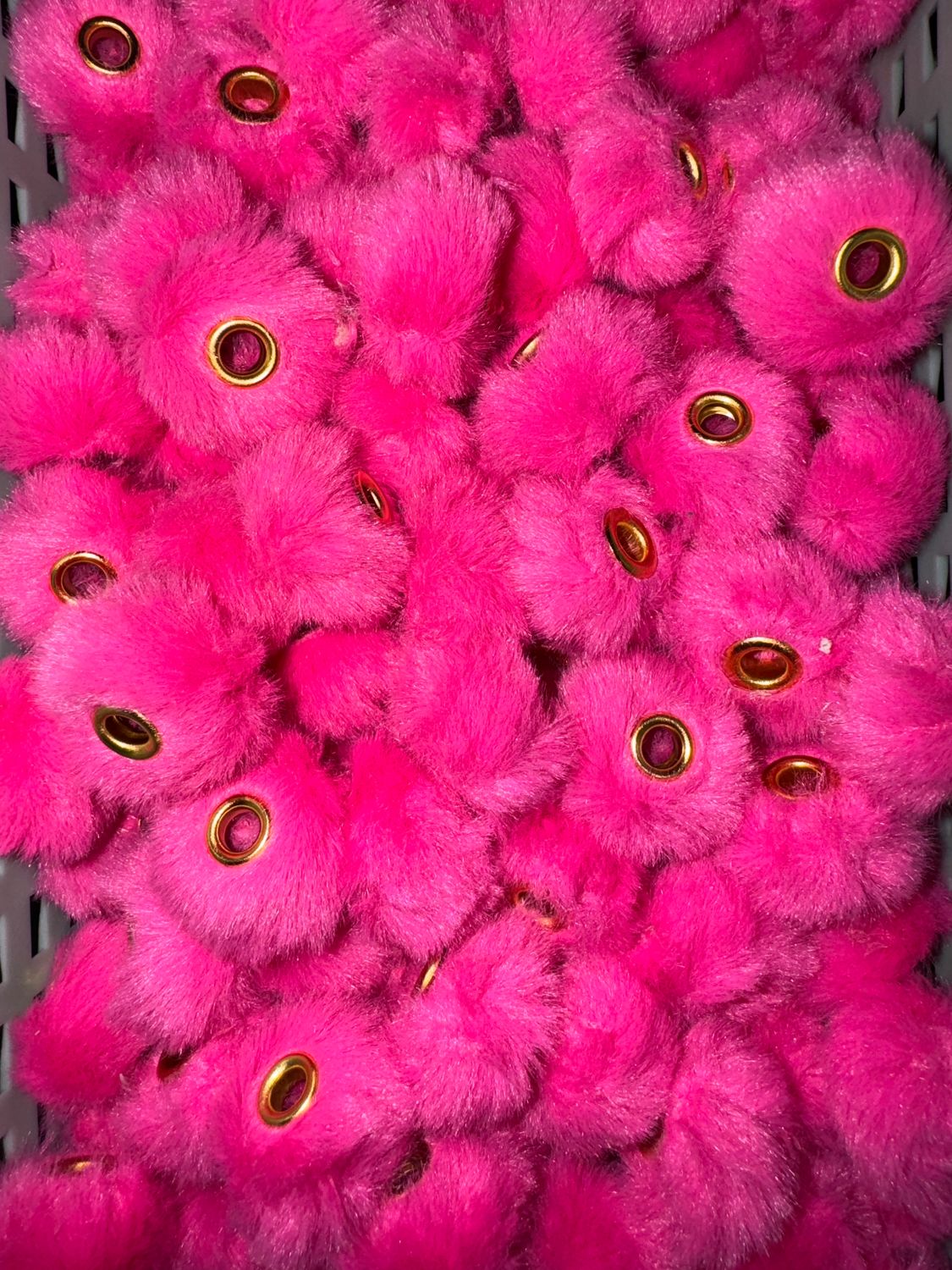 Hot Pink Pom Pom Spacer