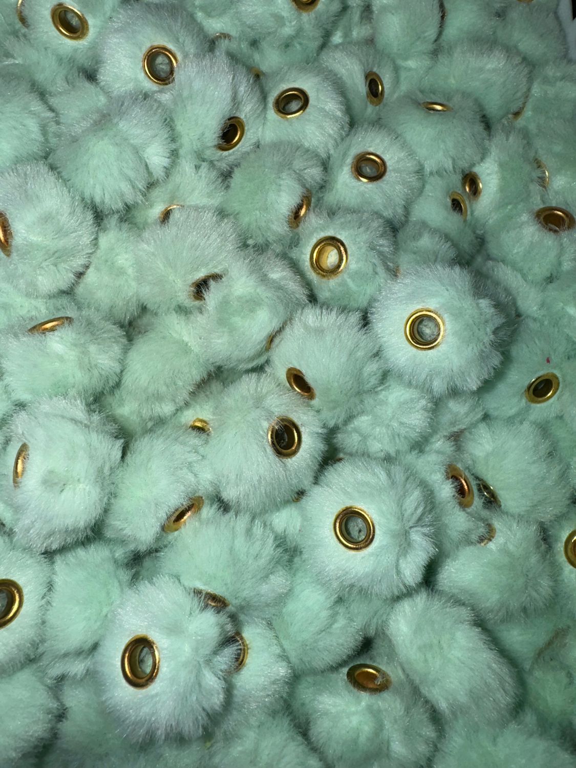 Turquoise Pom Pom Spacer