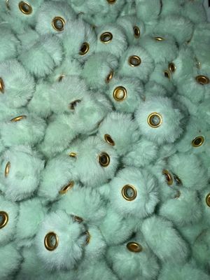 Turquoise Pom Pom Spacer