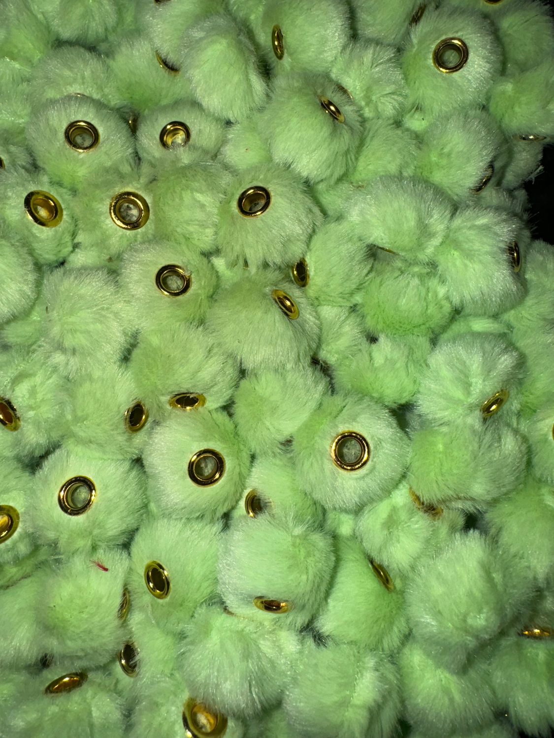Green Pom Pom Spacer
