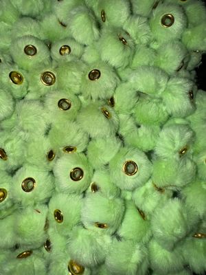 Green Pom Pom Spacer