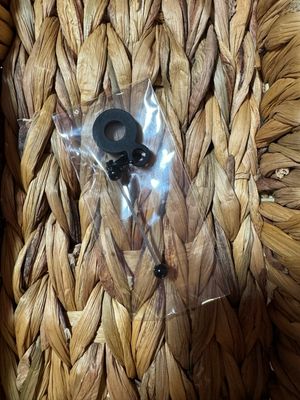 Black Straw Charm Beadable
