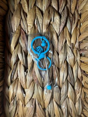 Light Blue Keychain with Bar