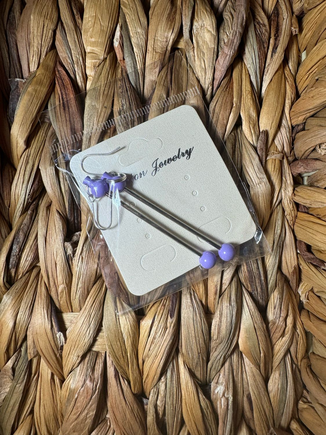 BeadAble earrings Light Purple